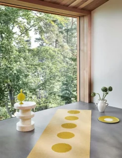 Pappelina Utomhusmattor & Balkongmattor|Plastmattor-Vera Pop Matta 70x280 cm, Mustard / Pale Yellow