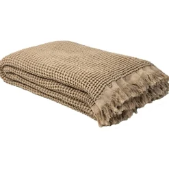 Våffla Pläd 130x200 cm, Röd