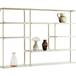 Vägghylla 180x80 cm Järn, Khaki