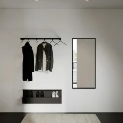 Nichba Väggspeglar-Väggspegel 60x145 cm, Vit