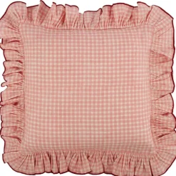 Pick a Poppy Prydnadskuddar & Fodral-Vichy Kuddfodral 40x40 cm, Rosa