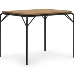 Vig Bord 90x200 cm, Robiniaträ / Mörkgrön