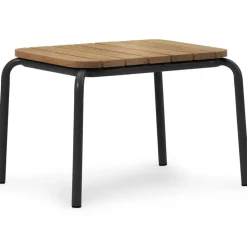 Normann Copenhagen Trädgårdsbord-Vig Soffbord 45x55 cm, Robiniaträ / Mörkgrön