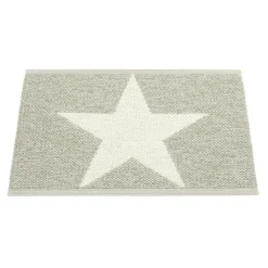 Pappelina Utomhusmattor & Balkongmattor|Plastmattor-Viggo Small One Dörrmatta 50x70 cm, Warm Grey/Vanilla