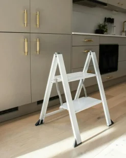 Wibe Stegpallar-Vikingstep MIDI Trappall, Vit