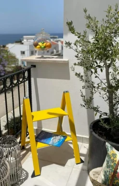 Wibe Stegpallar-Vikingstep MIDI Trappall, Vit