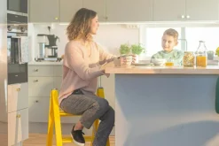 Wibe Stegpallar-Vikingstep MIDI Trappall, Vit