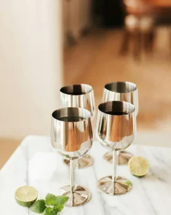 Violette Vinglas Rostfritt Stål 4-pack, 32 cl