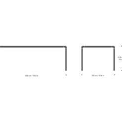 Vipp 972 Matbord Large 95x240 cm, Ljusgrå