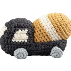 Barn Sebra Leksaker-Virkad Skallra 6x8 cm, Cementbil