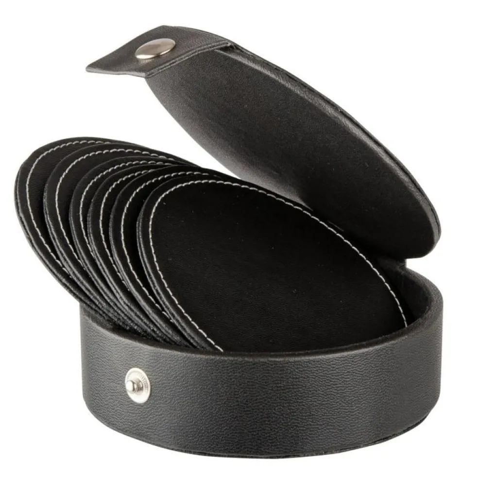 Visby Glasunderlägg 6-pack, Svart