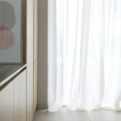 Vivi Gardin Återvunnet Tyg Dubbel Bredd, Natur, 290x290 cm