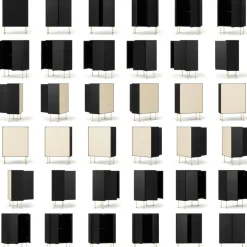 Vogue 64 Skåp, Lint / Svart