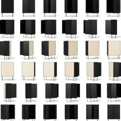 Vogue 64 Skåp, Lint / Svart