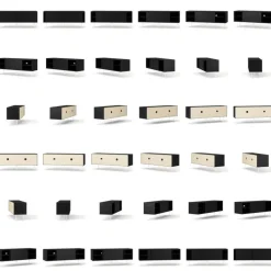 Decotique Tv-Bänkar & Mediabänkar-Vogue Mediabänk Med Ben 136 cm, Valnöt / Svart