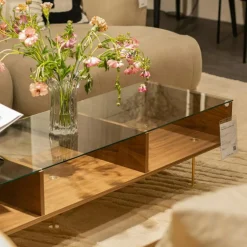 Decotique Soffbord-Vogue Soffbord 45x165 cm, Mörk Ek / Svart