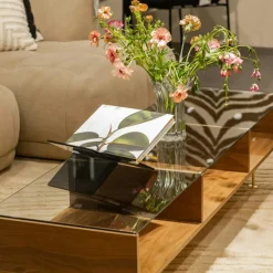 Decotique Soffbord-Vogue Soffbord 45x165 cm, Mörk Ek / Svart