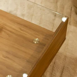 Decotique Soffbord-Vogue Soffbord 45x165 cm, Mörk Ek / Svart