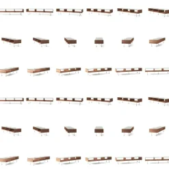 Decotique Soffbord-Vogue Soffbord 45x165 cm, Mörk Ek / Svart