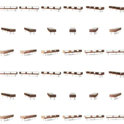 Decotique Soffbord-Vogue Soffbord 45x165 cm, Mörk Ek / Svart