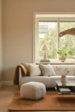 Decotique Soffbord-Vogue Soffbord 70x70 cm, Valnöt / Mässing