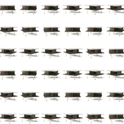 Decotique Soffbord-Vogue Soffbord 70x70 cm, Valnöt / Mässing