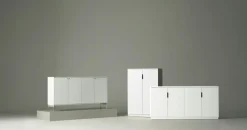 Mavis Sidobord & Avlastningsbord-Volt Skänk, Beige/Svart