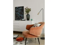 Volta P-3538-W Golvlampa, Svart / Satin Gold