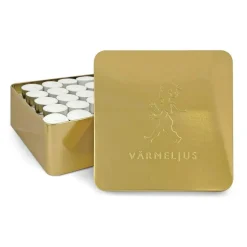 Värmeljuslåda, Svart/Silver