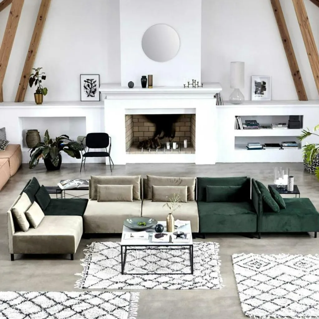 House Doctor Väggspeglar-Walls Spegel Ø50 cm, Grå