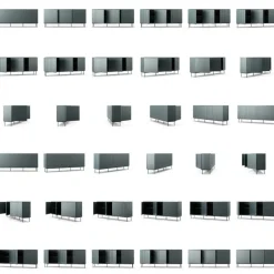 Decotique Skänkar & Sideboards-Wave Skänk 3D, Antracit