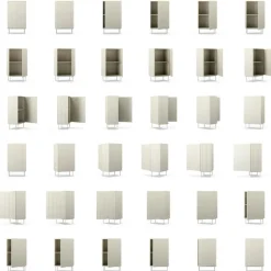 Wave Skåp Med 1 Dörr, Grå