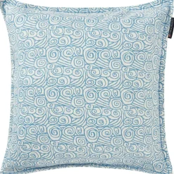 Waves Kuddfodral 50x50 cm, Vit/Blå