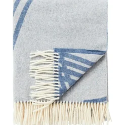 Lexington Plädar & Filtar-Waves Recycled Wool Jacquard Pläd 130x170 cm, Beige/Off-white