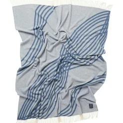 Lexington Plädar & Filtar-Waves Recycled Wool Jacquard Pläd 130x170 cm, Beige/Off-white