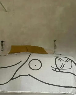 Axlings Överkast|Dukar & Löpare-We Konstverk Limited Edition 165x320 cm, Man + Man