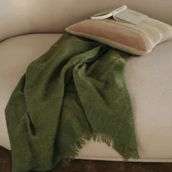 Ferm Living Plädar & Filtar-Weaver Pläd 120x170 cm, Grey Green