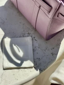 DIYTI Bordstabletter & Glasunderlägg-Wide Stripe Glasunderlägg 10x10 cm 4-pack, Marinblå