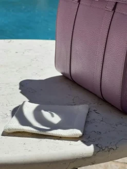 DIYTI Bordstabletter & Glasunderlägg-Wide Stripe Glasunderlägg 10x10 cm 4-pack, Marinblå