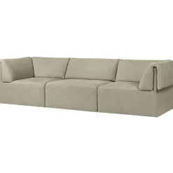 Wonder Soffa 3-S Schäslong PG2, Bel Lino G077/13 FC