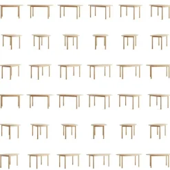 Wood Bord 90x160 cm, Mörk Ek