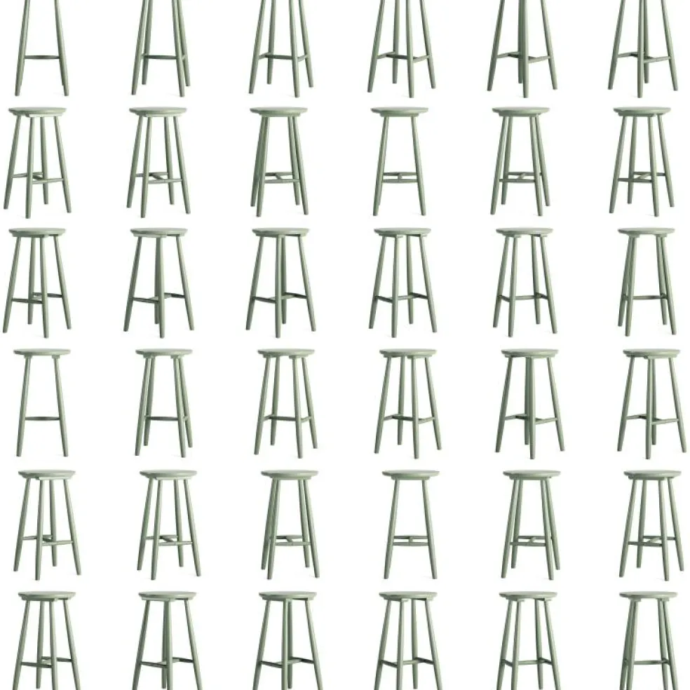 Wood H23 Barpall, Grågrön