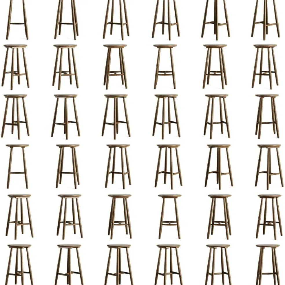 Wood H23 Barpall, Grågrön