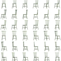 Department Stolar-Wood H17 Pinnstol, Grågrön