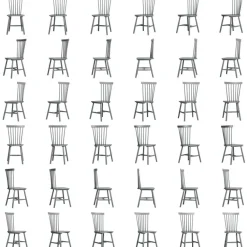 Department Stolar-Wood H17 Pinnstol, Grågrön