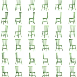 Department Stolar-Wood H17 Pinnstol, Grågrön