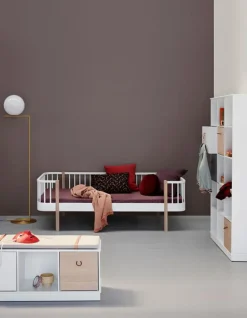 Barn Oliver Furniture Bokställ & Boklådor|Klädförvaring Barn-Wood Hyllenhet 3x2 Horisontal med Bas,