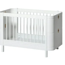 Wood Mini+ Cot Säng Inkl. Junior Kit, Vit/Ek