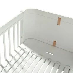 Wood Mini+ Cot Säng Inkl. Junior Kit, Vit/Ek