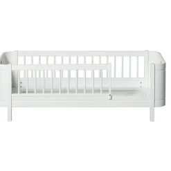 Wood Mini+ Cot Säng Inkl. Junior Kit, Vit/Ek